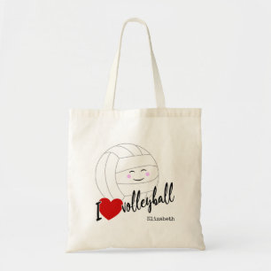 Jag har volleyball lycklig kawaii-flickors volleyb tygkasse