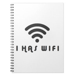 JAG HAR WIFI-INTERNET ANTECKNINGSBOK MED SPIRAL
