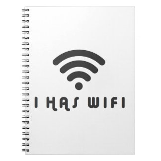 JAG HAR WIFI-INTERNET ANTECKNINGSBOK MED SPIRAL