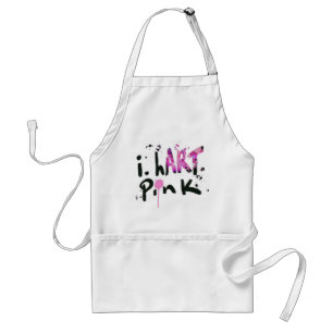 JAG HART ROSA APRON FÖRKLÄDE
