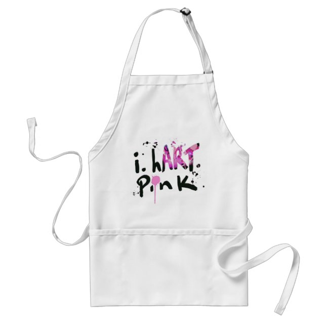 JAG HART ROSA APRON FÖRKLÄDE (Framsidan)