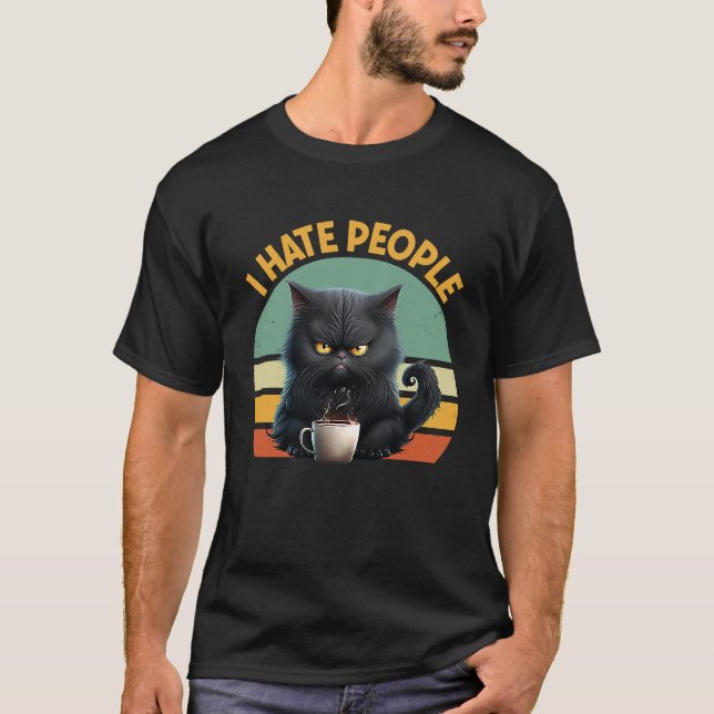 Jag Hatade Människor Introvert  Morgonmänniskor Ka T Shirt (Framsida)