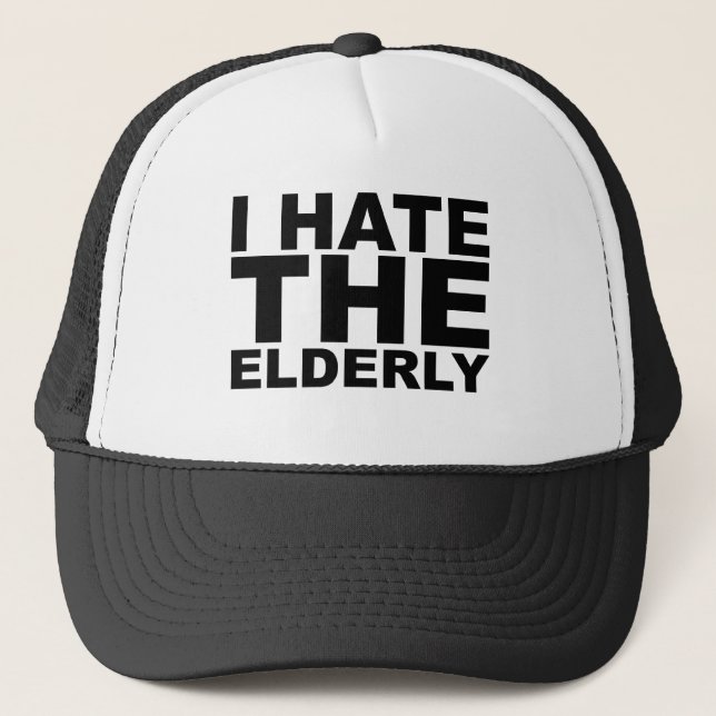 JAG HATAR ÄLDRE Awesome T-shirt Hatt Mugg Musmatto Keps (Framsida)