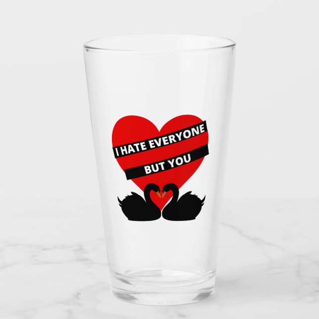 Jag hatar alla utom du Black Glaskopp (Framsida)