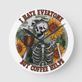Jag hatar alla utom kaffe hjälper rund klocka