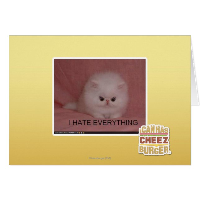 Jag hatar allt hälsningskort (Framsidan Horizontal)