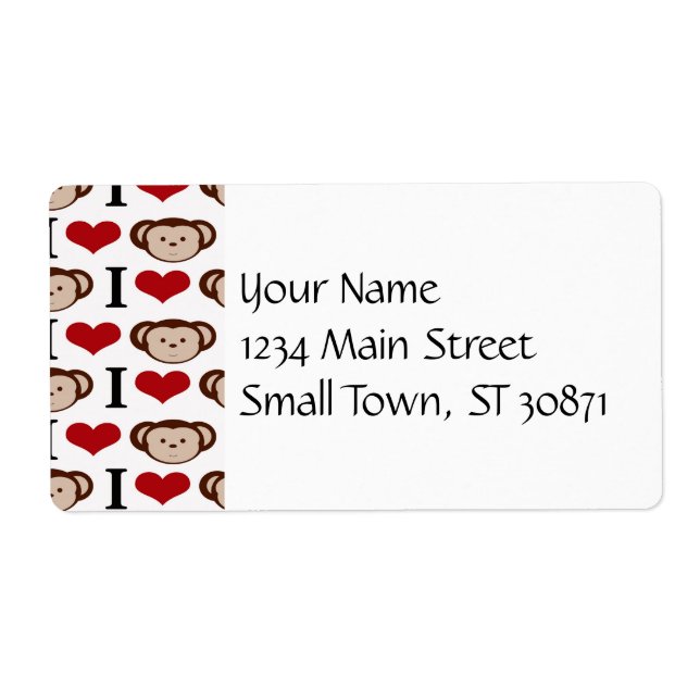 Jag hatar apor i Kärlek-Valentineser Fraktsedel (Framsidan)