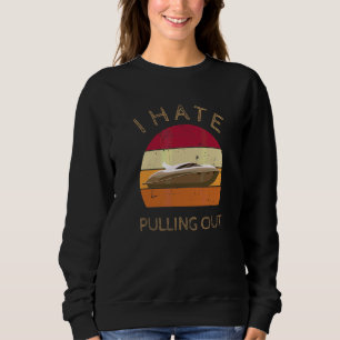 Jag hatar att dra ut Retro-båtliv båtkapten 5 T Shirt