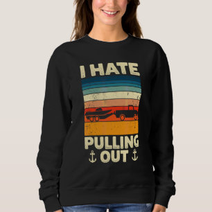 Jag hatar att dra ut Retro Båttur Båtkapten 12 T Shirt