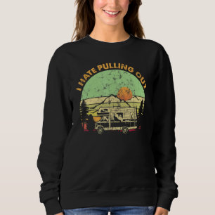 Jag hatar att dra ut Retro Van Resa Camping T Shirt