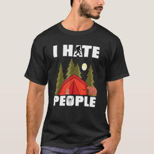 Jag hatar att folk Rv Van Camping säger Lycklig Ca T Shirt