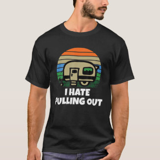 Jag hatar att slå ut en fin campingVintage Caravan T Shirt