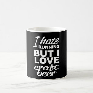 Jag hatar att springa, men jag Kärlek Craft Beer Kaffemugg