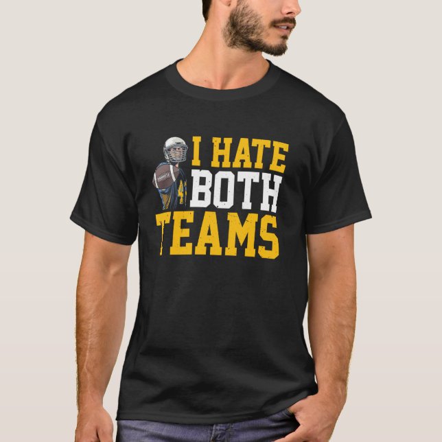 Jag hatar båda grupperna - t shirt (Framsida)