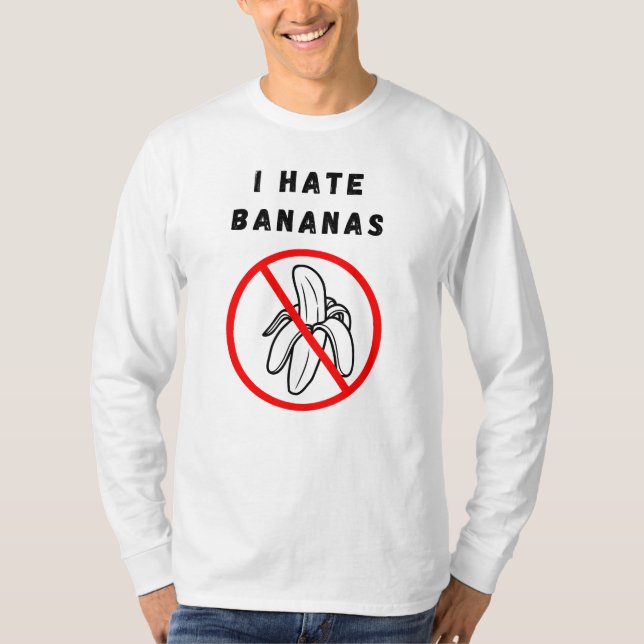 Jag hatar bananer t shirt (Framsida)