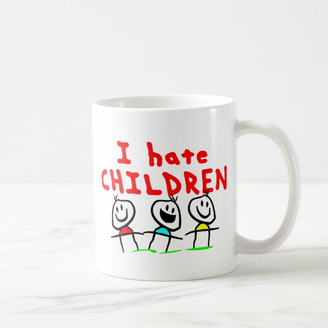 Jag hatar barn! kaffemugg (Höger)
