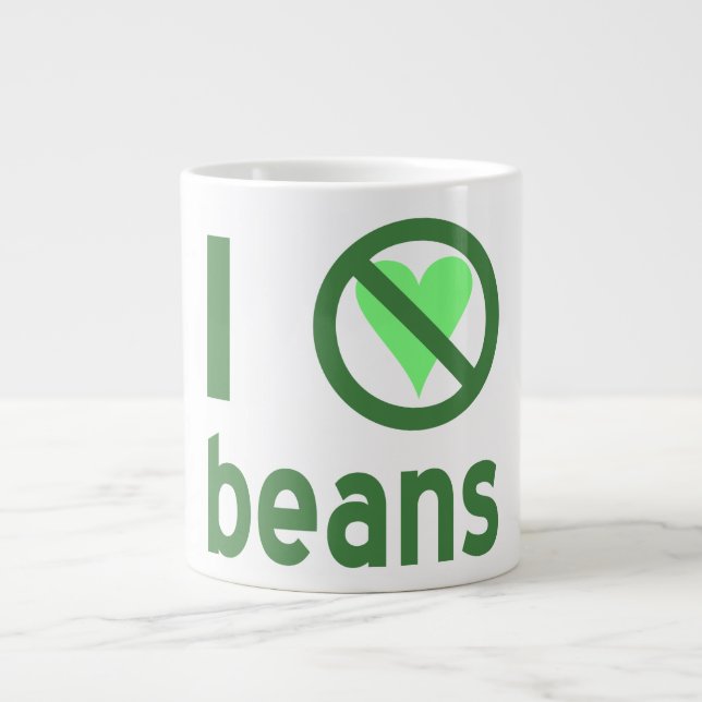 Jag hatar bönor... jumbo mugg (Framsidan)