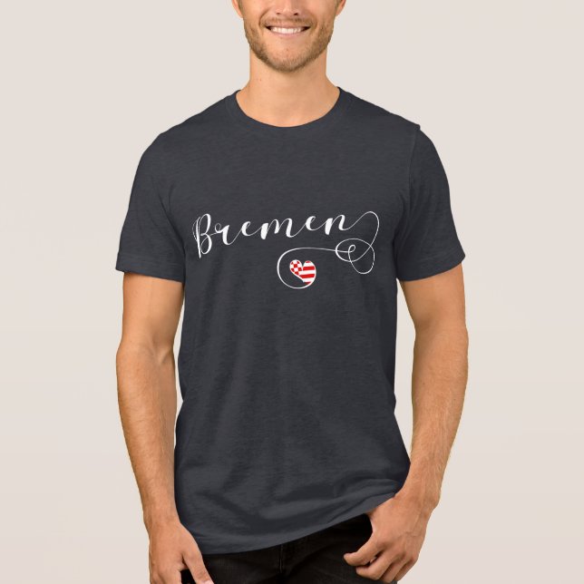 Jag hatar Bremen, Tyskland T Shirt (Framsida)