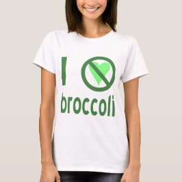 Jag hatar broccoli grön text tee