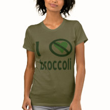Jag hatar broccoli grön text