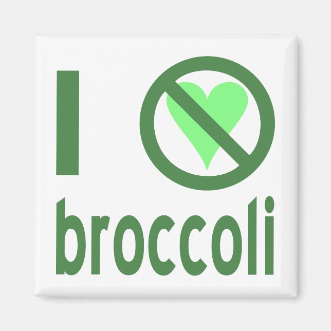 Jag hatar broccoli magnet (Framsidan)