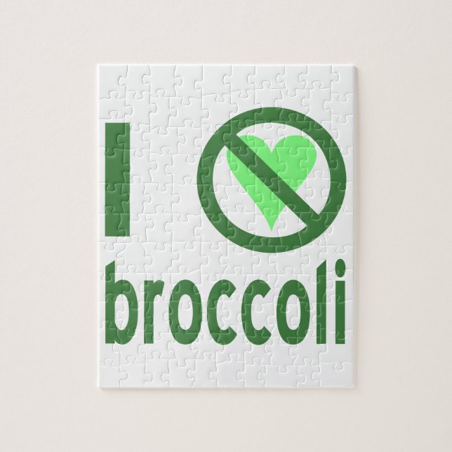 Jag hatar broccoli pussel (Vertikal)