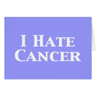 Jag hatar cancergåvor hälsningskort