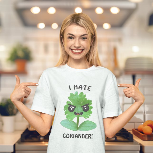 Jag hatar Coriander T-Shirt (Coriander is pure evil! This campaign is gaining momentum around the world. )