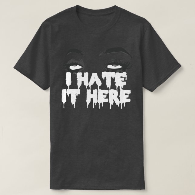 Jag hatar den här Mörken T Shirt (Design framsida)