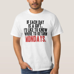 Jag hatar den Måndagar T-tröja T-shirt