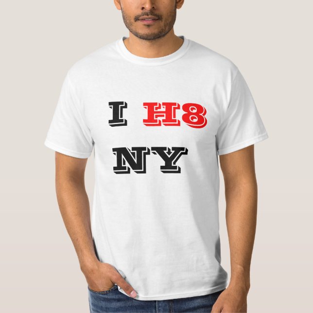 Jag hatar den New York skjortan Tee (Framsida)
