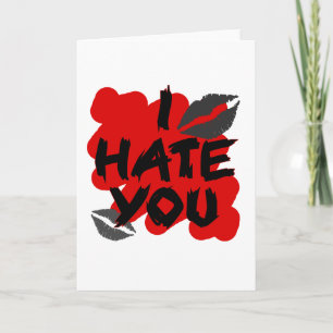Jag hatar dig helgkort