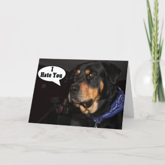 Jag hatar dig helgkort