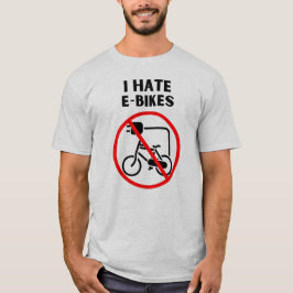 Jag hatar e-cyklar t shirt
