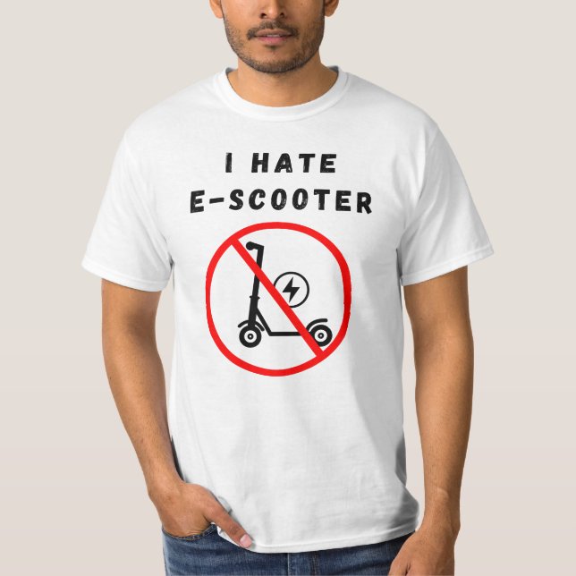 Jag hatar e-scooter t shirt (Framsida)