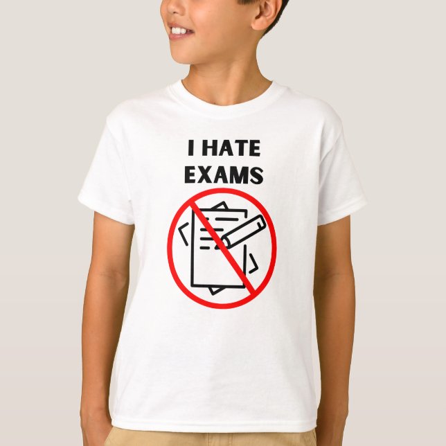 Jag hatar examina t shirt (Framsida)