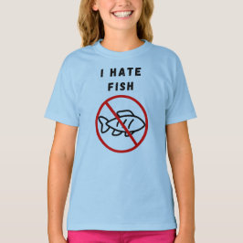 Jag hatar fisk t shirt