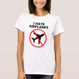 Jag hatar flygplan t shirt