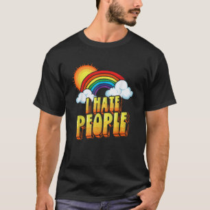 Jag hatar folk, den antisociala Vintagen T Shirt