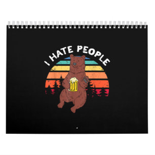 Jag hatar folk - futtig camping-träning utomhus kalender
