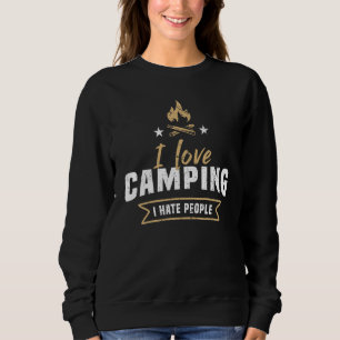 Jag hatar folk i Kärlek Camping T Shirt
