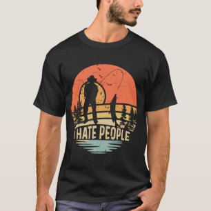 Jag hatar folk med tysk text Ich har Menschen T Shirt