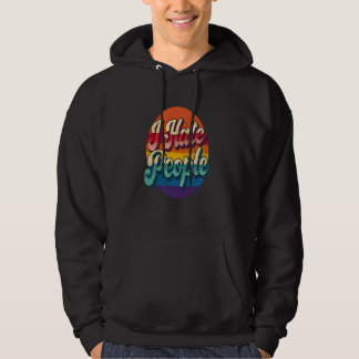 Jag hatar folk Misanthrope Grumpy Anti-Social 9 Hoodie
