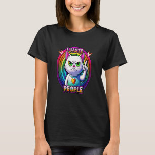 Jag hatar folk Misanthrope Grumpy Anti-Social T Shirt