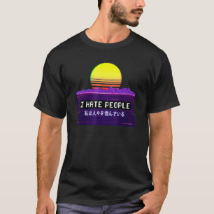 Jag hatar folk som använder aporwave Aesthetic Aes T Shirt