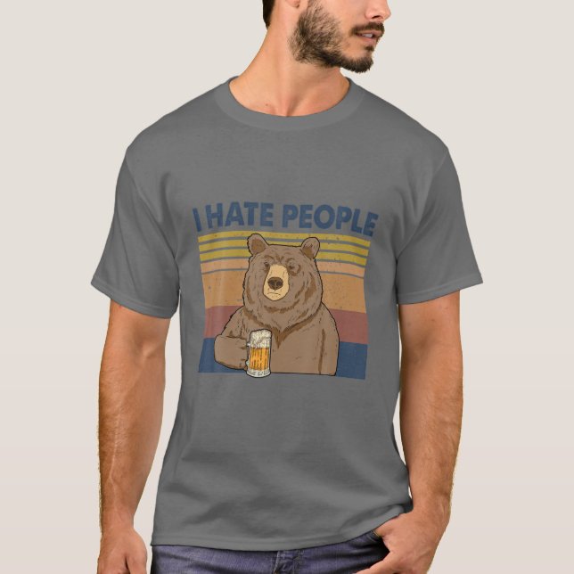 Jag hatar folk som dricker. t shirt (Framsida)