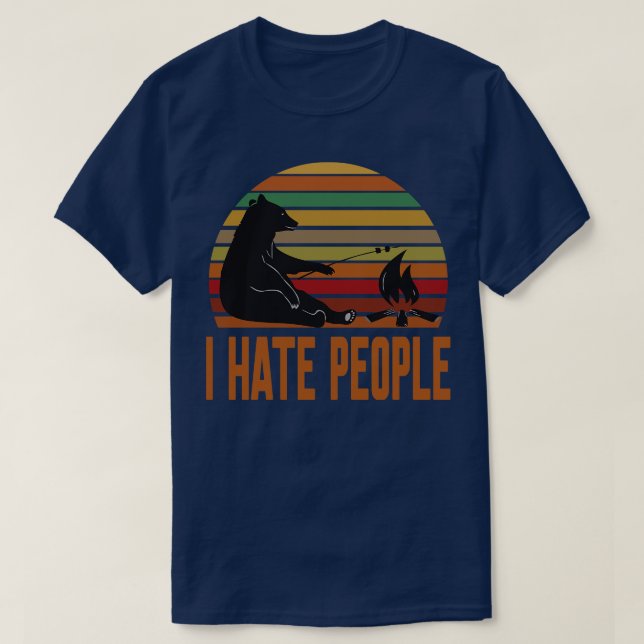 Jag hatar folk t shirt (Design framsida)