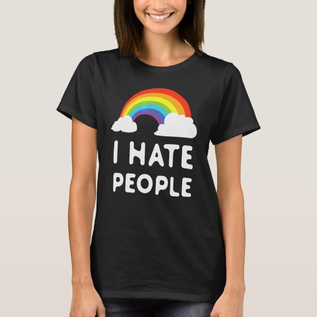 Jag hatar folk t shirt (Framsida)