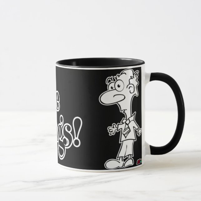 Jag hatar förmiddagar! mugg (Höger)