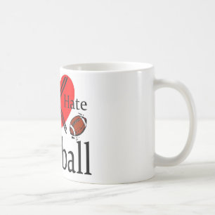 Jag hatar fotboll kaffemugg